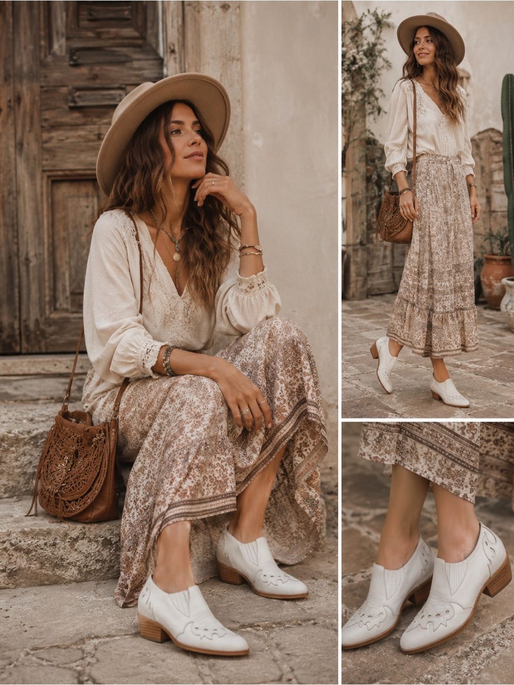 Anthropologie Silent D Tarvita Off-White Booties